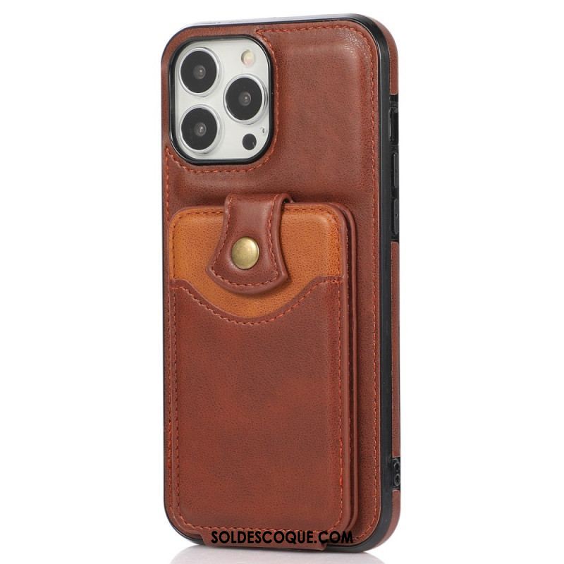 Coque iPhone 14 Pro Max Porte-Cartes Rabattable