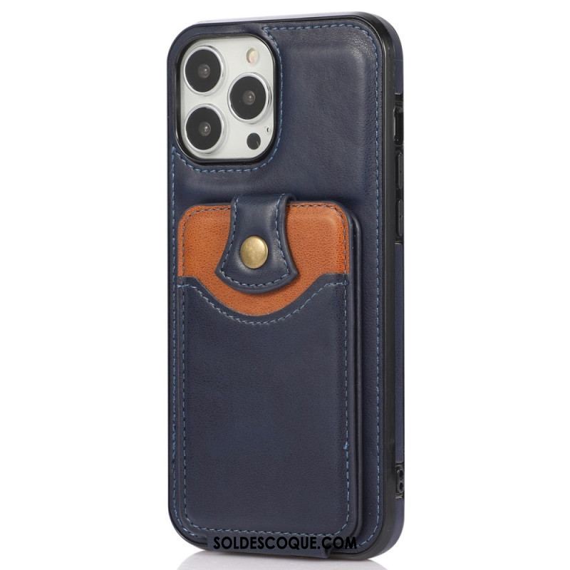 Coque iPhone 14 Pro Max Porte-Cartes Rabattable