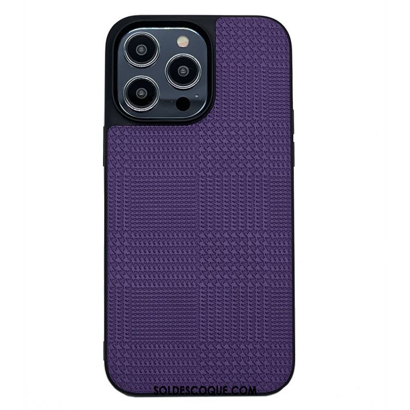 Coque iPhone 14 Pro Max Simili Cuir Croisé