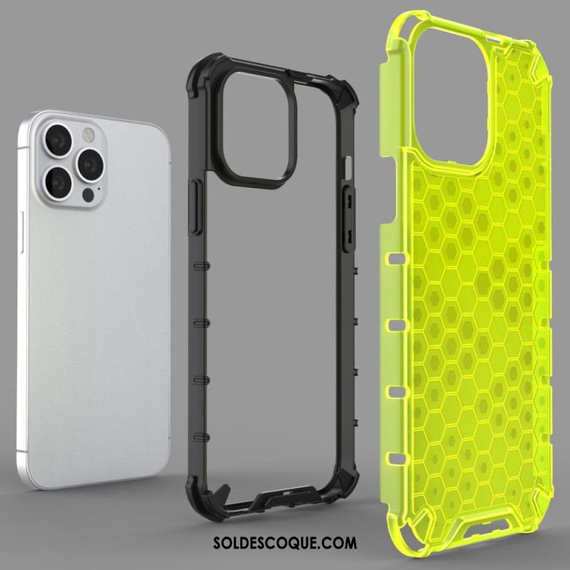Coque iPhone 14 Pro Max Style Nid d'Abeille