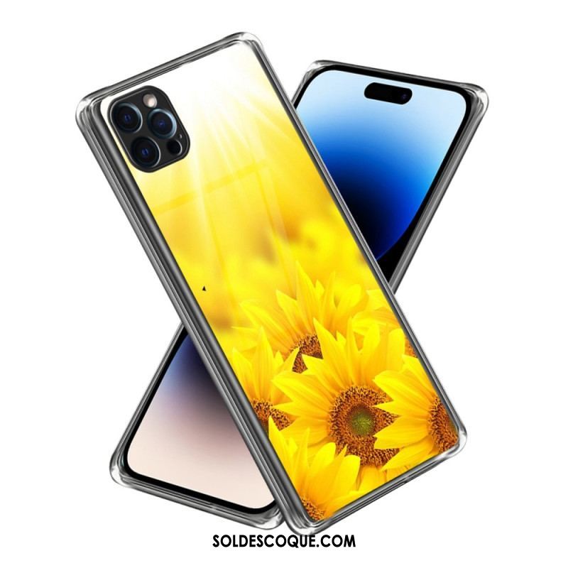 Coque iPhone 14 Pro Max Tournesols Intenses