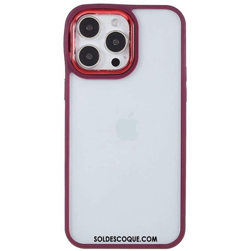 Coque iPhone 14 Pro Max Transparente Rebords Colorés