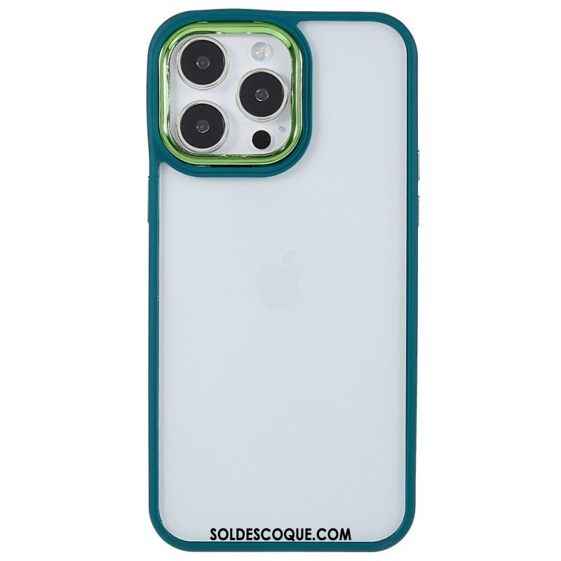 Coque iPhone 14 Pro Max Transparente Rebords Colorés