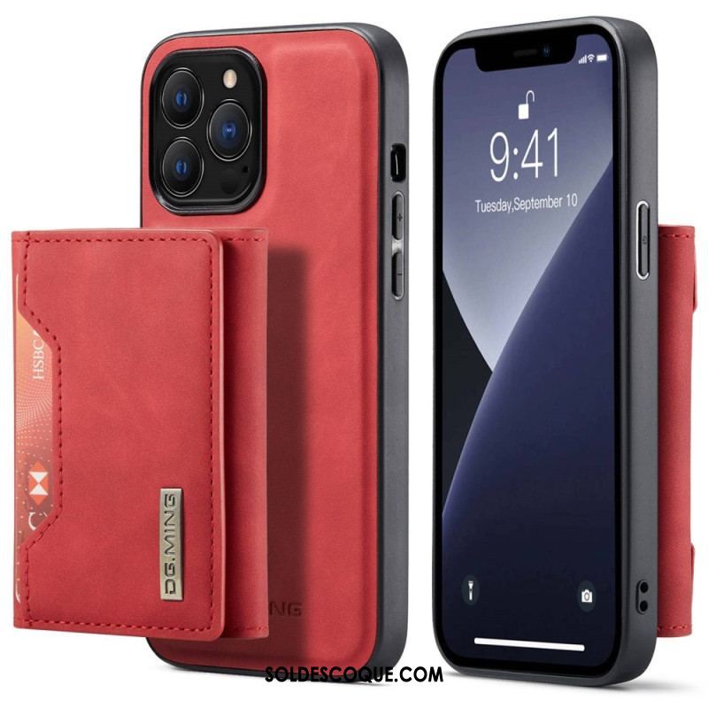 Coque iPhone 14 Pro Porte-Cartes Détachable DG.MING