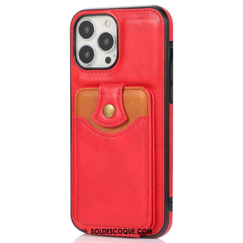 Coque iPhone 14 Pro Porte-Cartes Rabattable