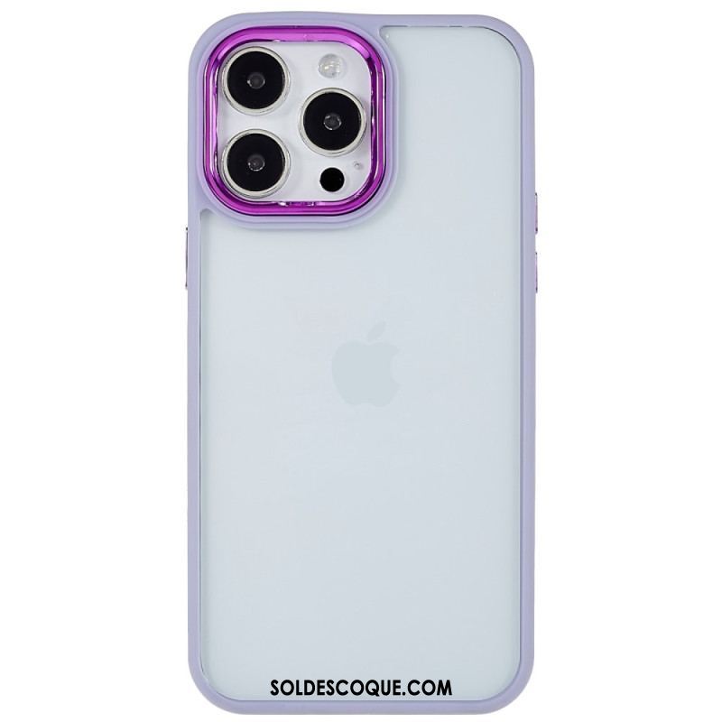 Coque iPhone 14 Pro Transparente Rebords Colorés