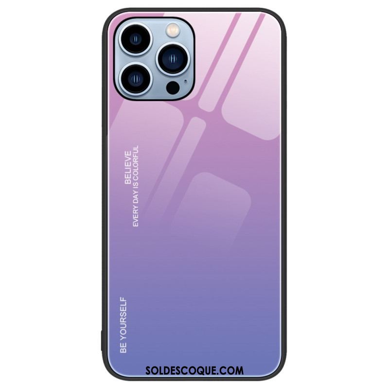 Coque iPhone 14 Pro Verre Trempé Be Yourself