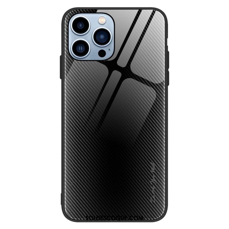 Coque iPhone 14 Pro Verre Trempé Fibre Carbone Classique