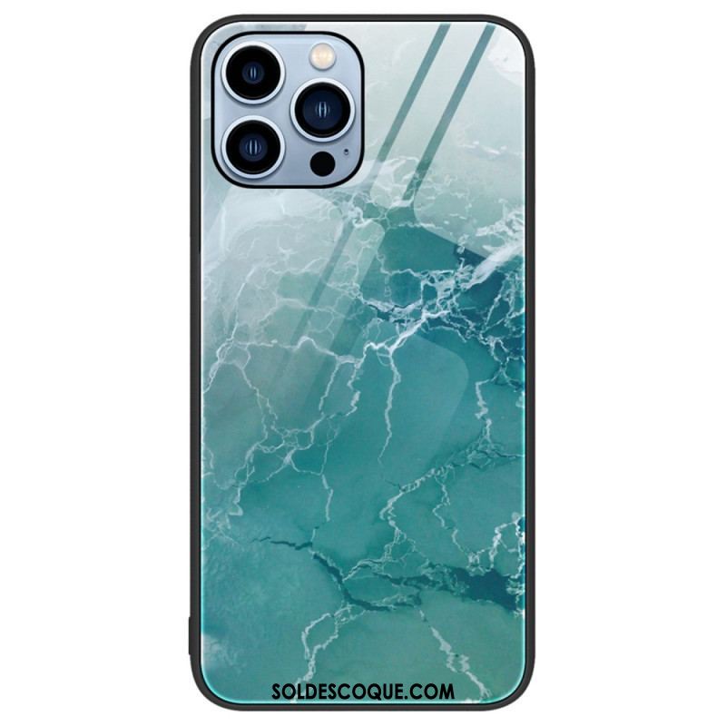 Coque iPhone 14 Pro Verre Trempé Marble Colors