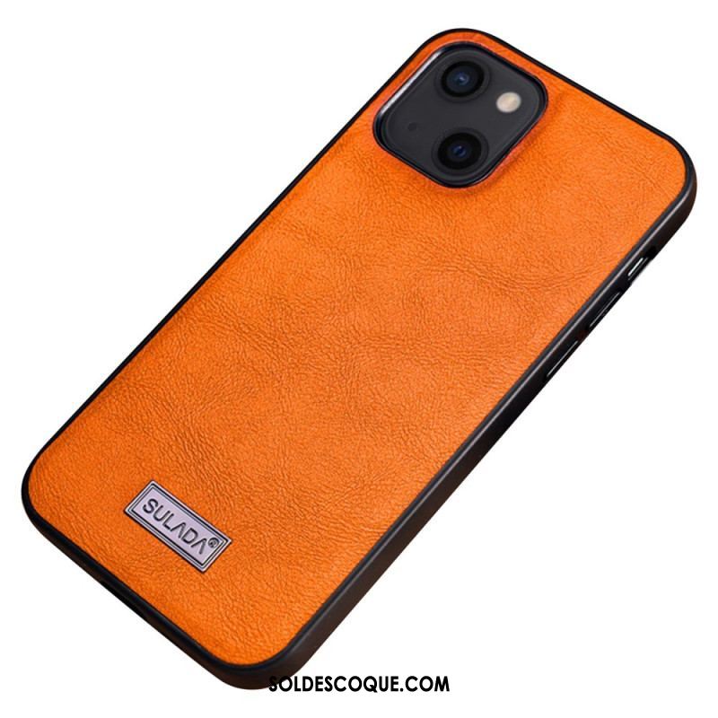 Coque iPhone 14 SULADA Effet Cuir