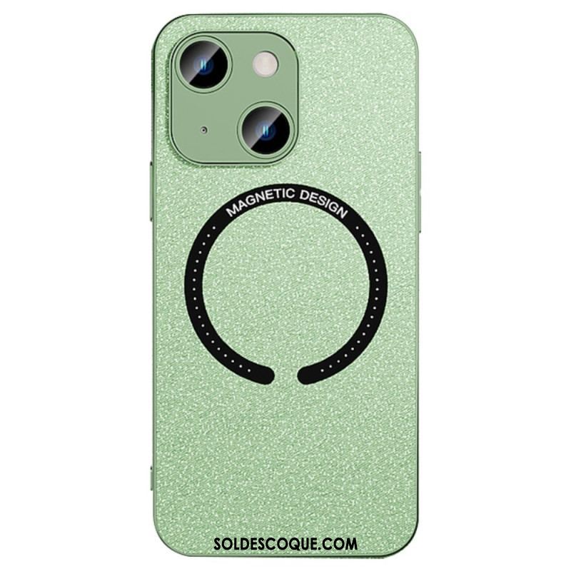 Coque iPhone 14 Simili Cuir Compatible Magsafe