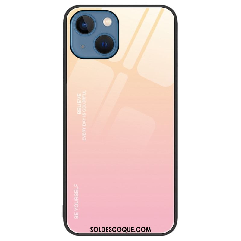 Coque iPhone 14 Verre Trempé Be Yourself