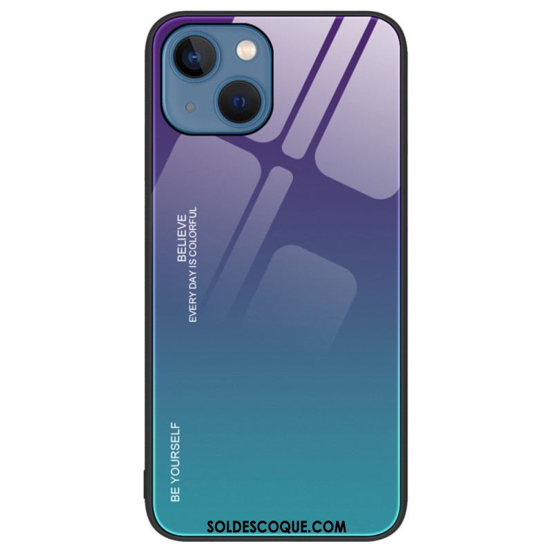 Coque iPhone 14 Verre Trempé Be Yourself