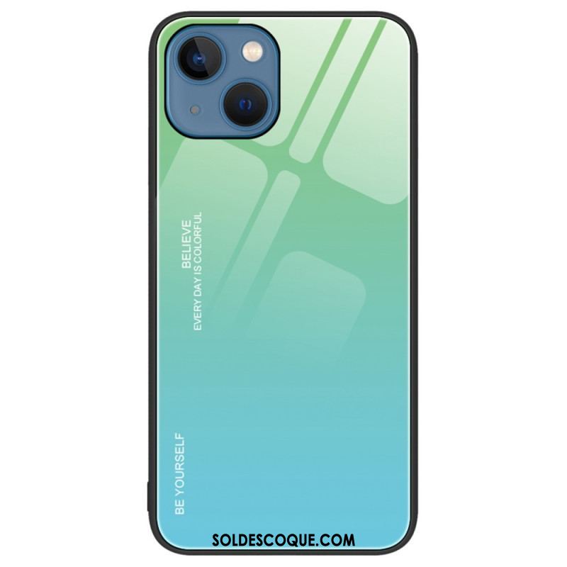 Coque iPhone 14 Verre Trempé Be Yourself