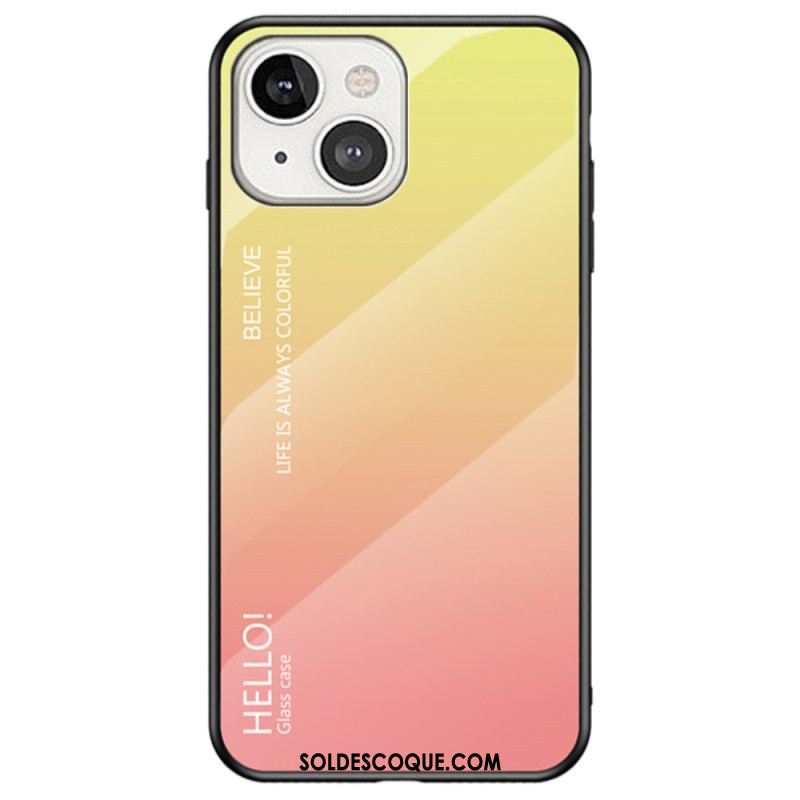 Coque iPhone 14 Verre Trempé Hello