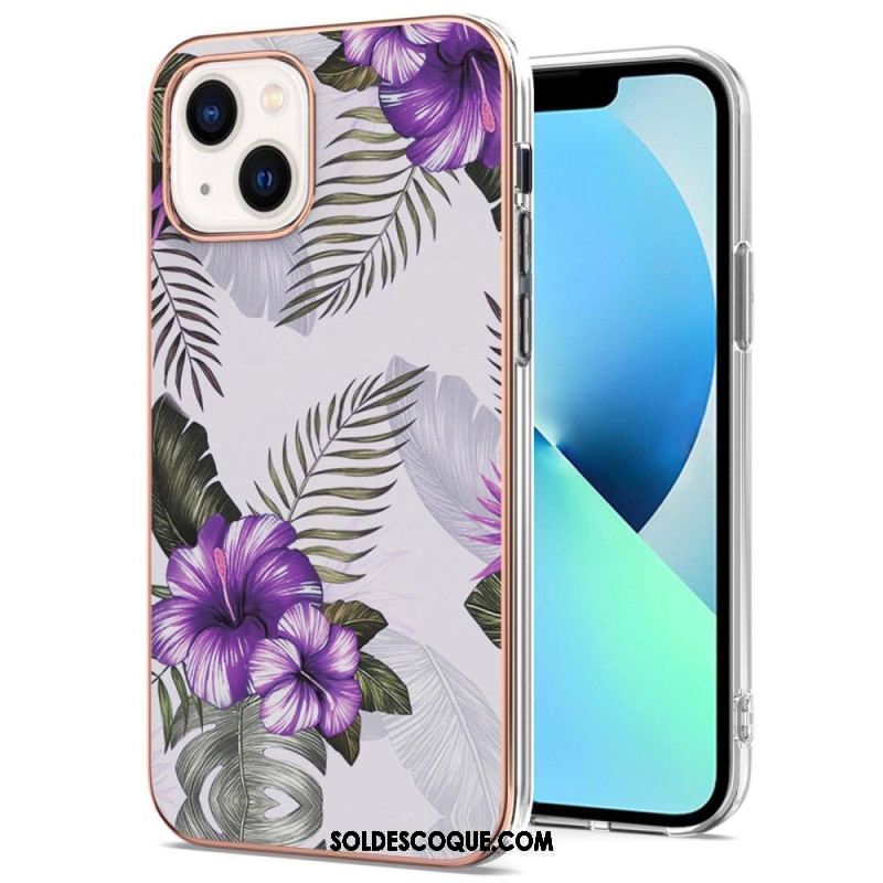 Coque iPhone 15 Marbre Floral