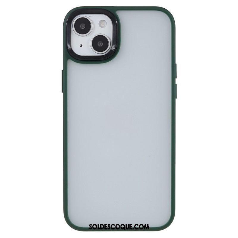 Coque iPhone 15 Plus Dos Acrylique et Rebords Silicone