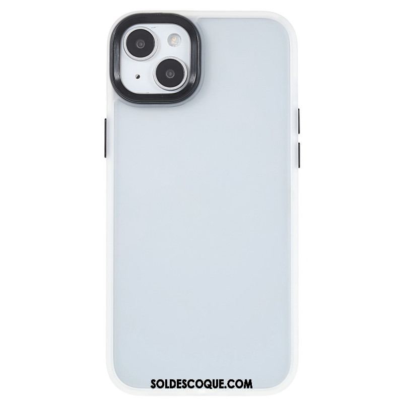 Coque iPhone 15 Plus Dos Acrylique et Rebords Silicone