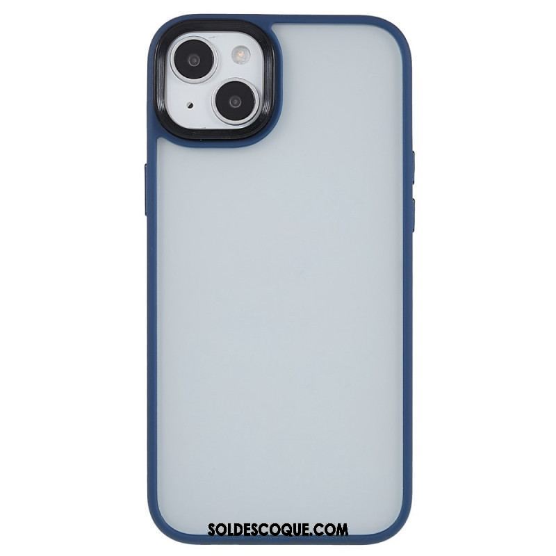 Coque iPhone 15 Plus Dos Acrylique et Rebords Silicone