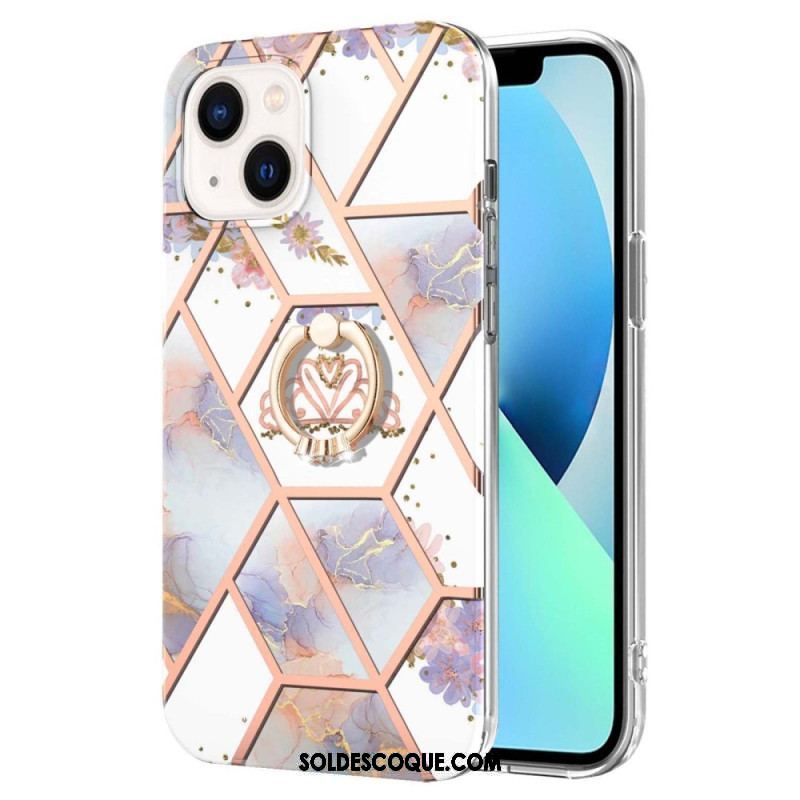 Coque iPhone 15 Plus Fleurs Anneau-Support