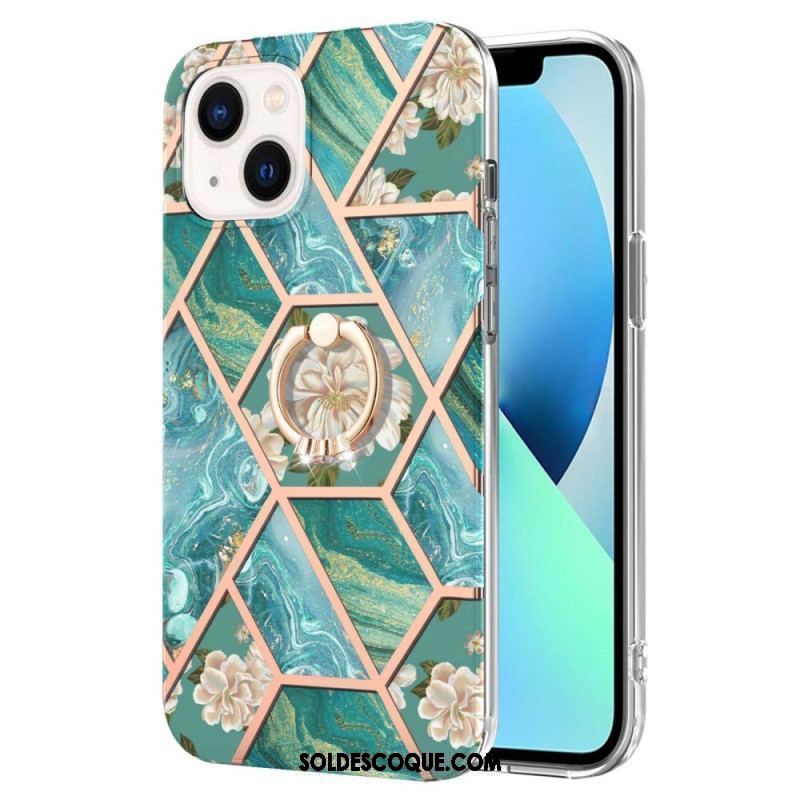 Coque iPhone 15 Plus Fleurs Anneau-Support