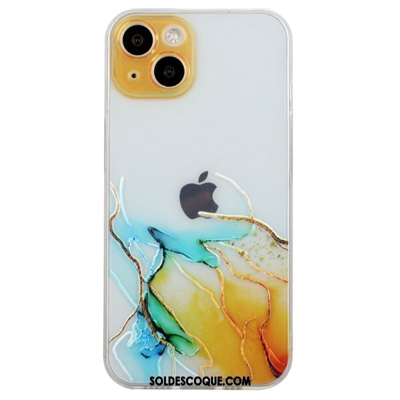 Coque iPhone 15 Plus Flexible Marbre