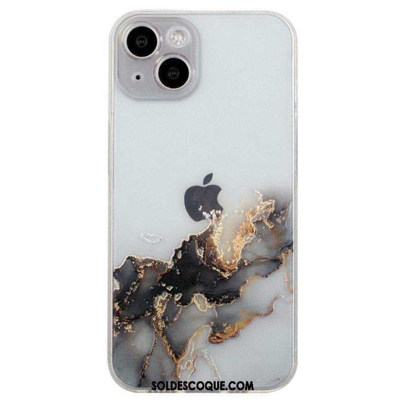 Coque iPhone 15 Plus Flexible Marbre