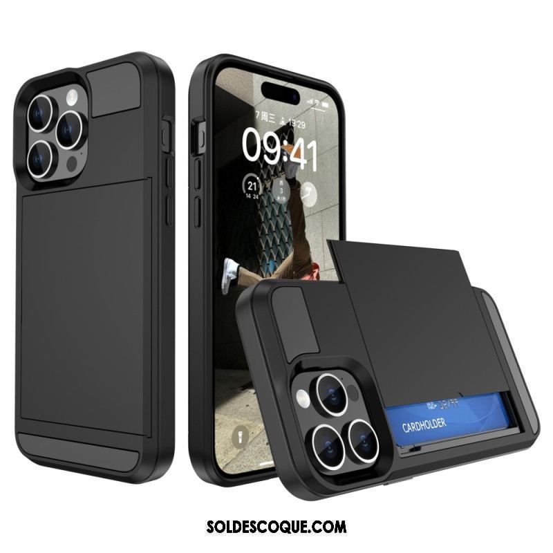 Coque iPhone 15 Plus Porte-Carte à Glissière