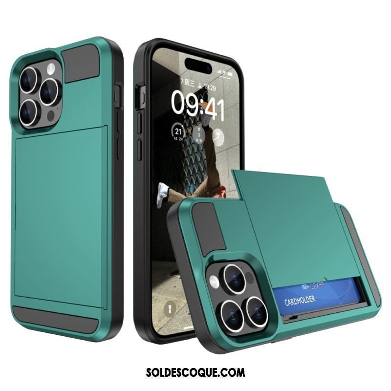 Coque iPhone 15 Plus Porte-Carte à Glissière