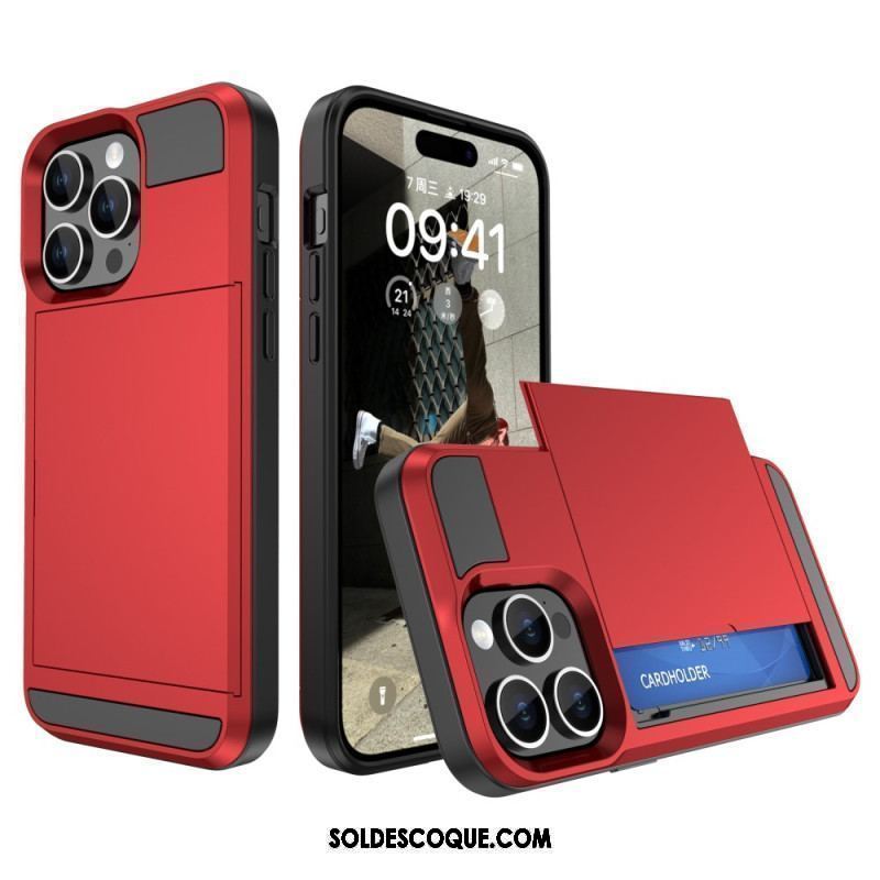 Coque iPhone 15 Plus Porte-Carte à Glissière