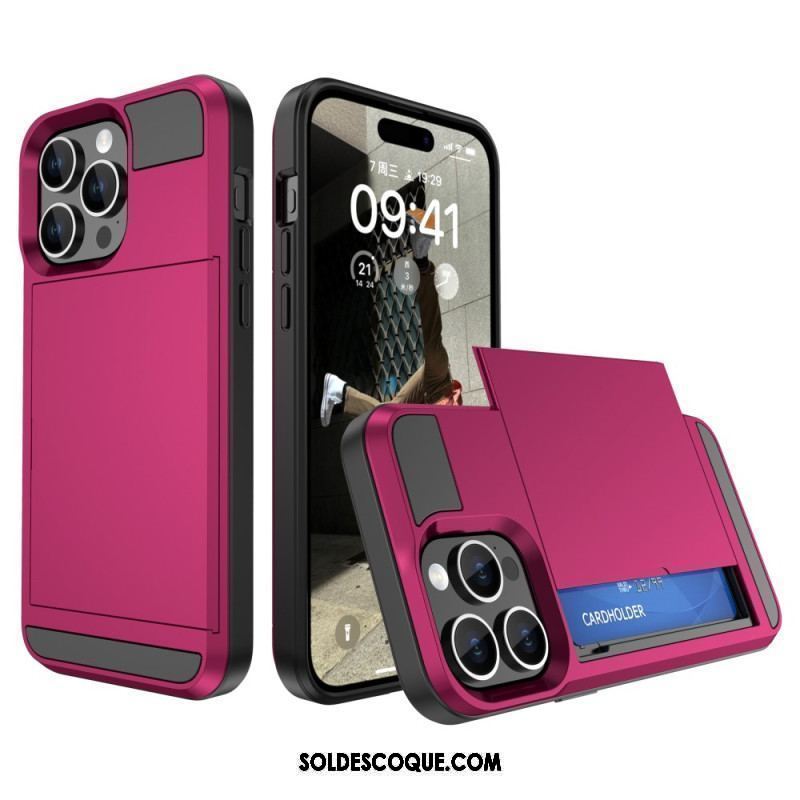 Coque iPhone 15 Plus Porte-Carte à Glissière