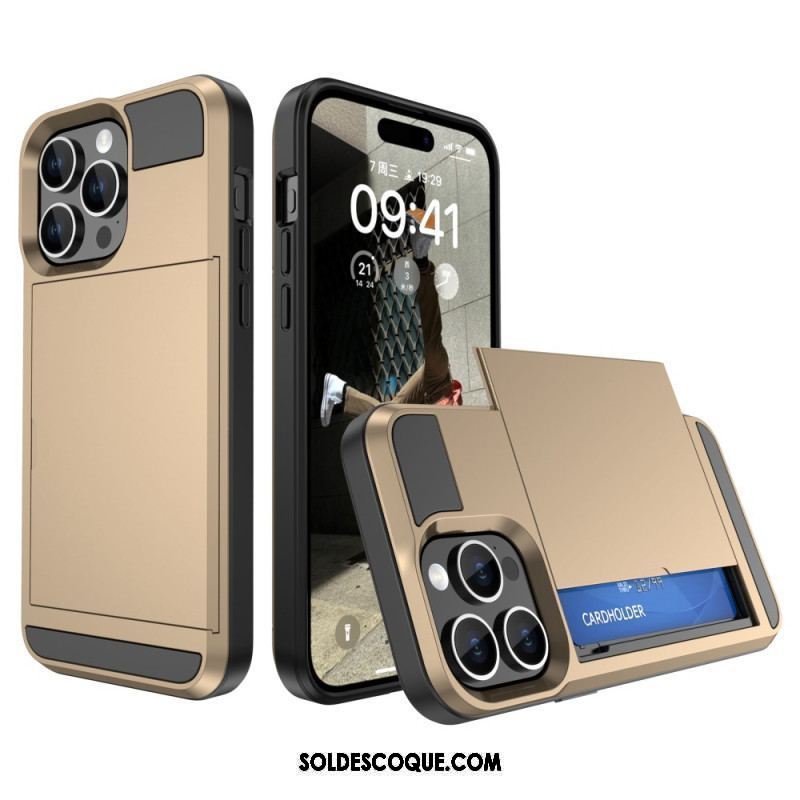 Coque iPhone 15 Plus Porte-Carte à Glissière