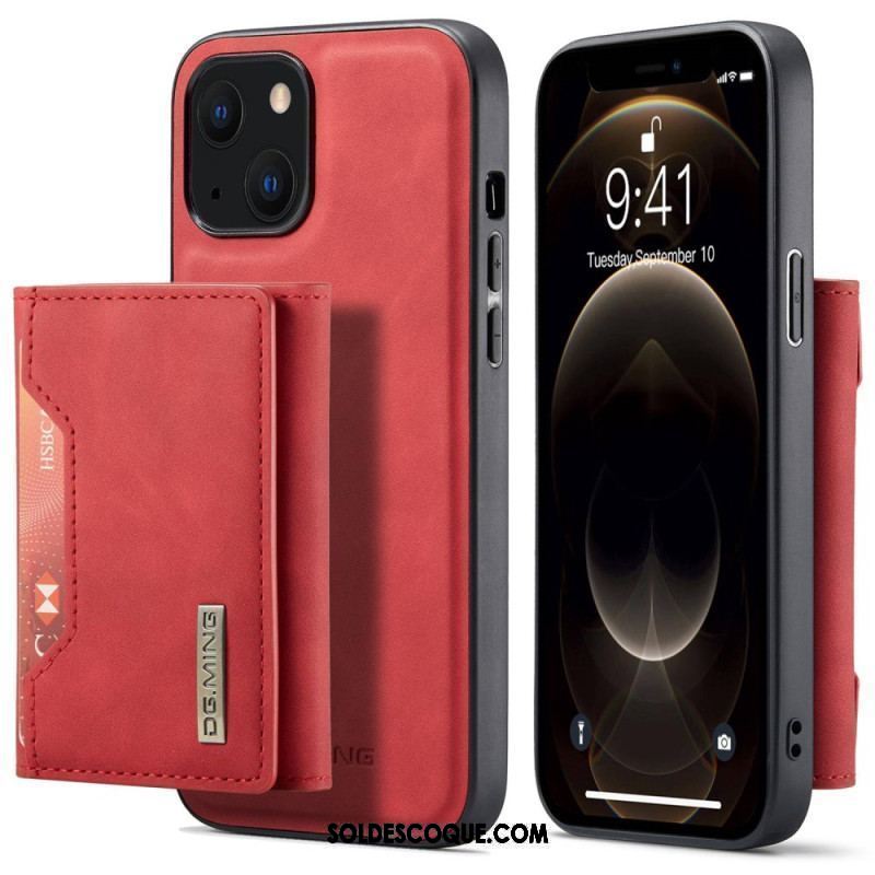 Coque iPhone 15 Plus Porte-Cartes Détachable DG.MING