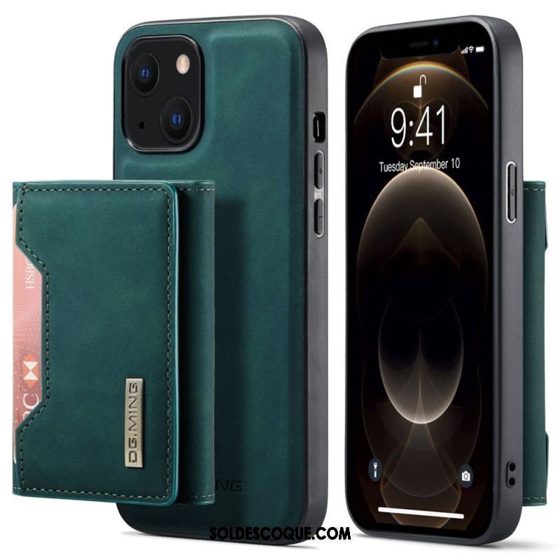 Coque iPhone 15 Plus Porte-Cartes Détachable DG.MING