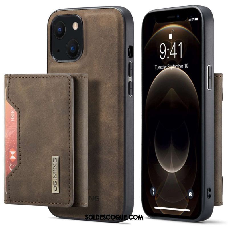 Coque iPhone 15 Plus Porte-Cartes Détachable DG.MING