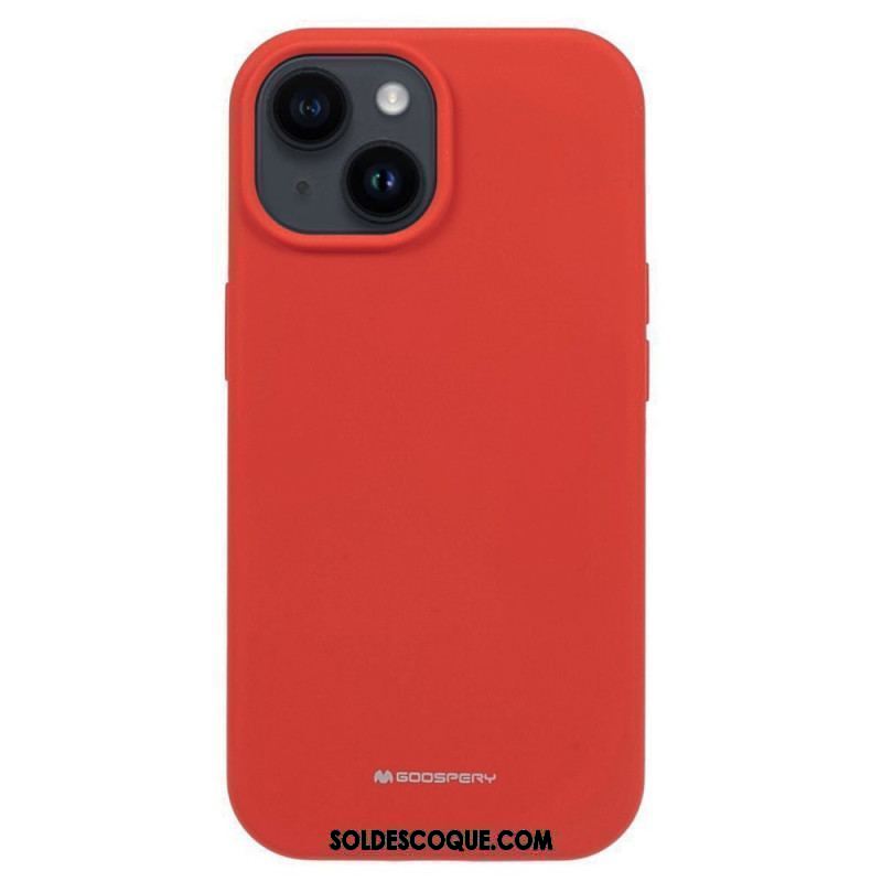 Coque iPhone 15 Plus Silicone Liquide Mercury Goospery