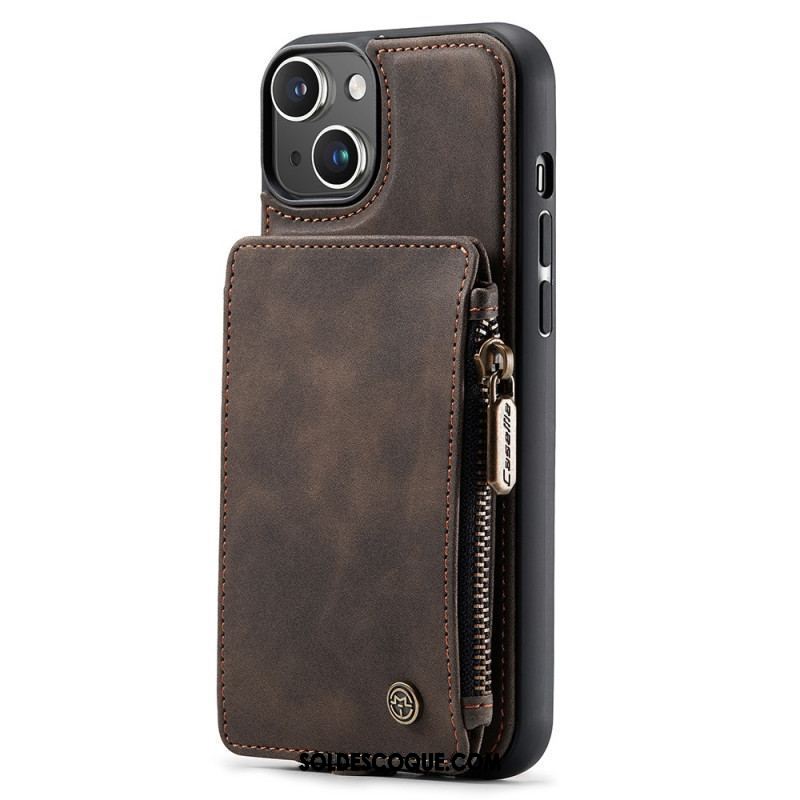 Coque iPhone 15 Plus Style Portefeuille CASEME