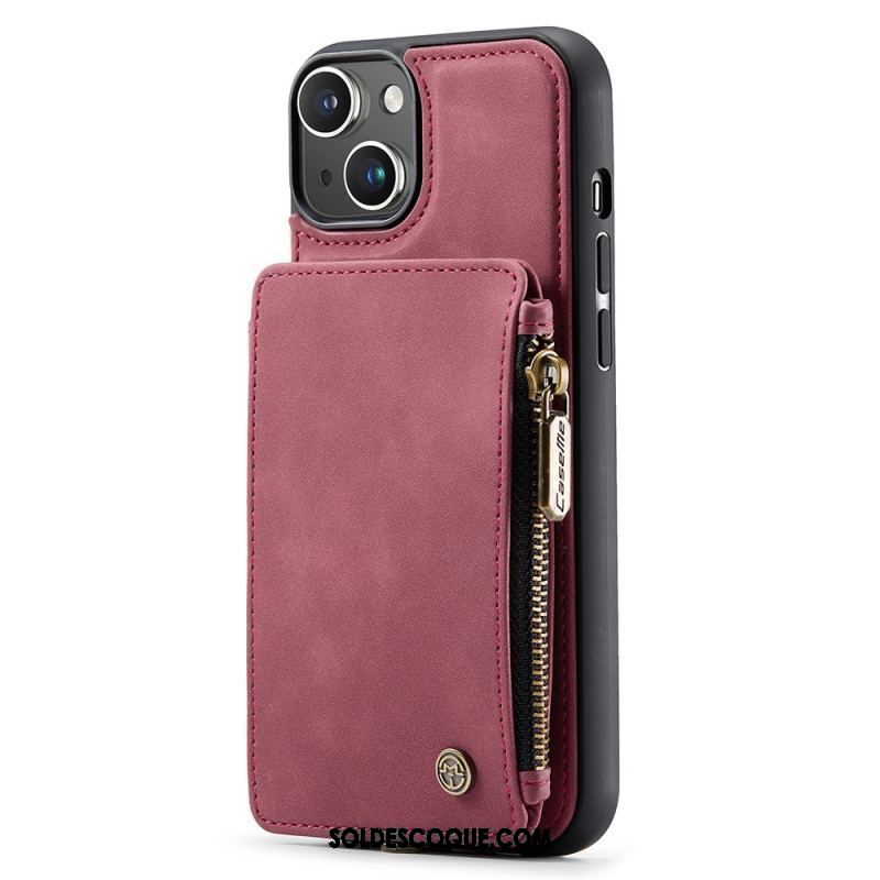 Coque iPhone 15 Plus Style Portefeuille CASEME