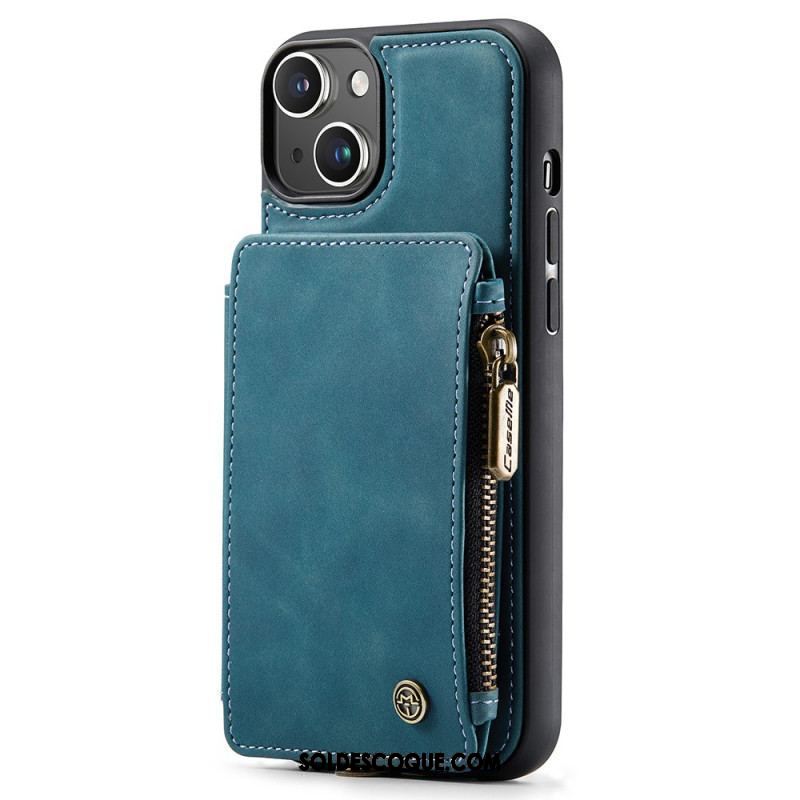 Coque iPhone 15 Plus Style Portefeuille CASEME