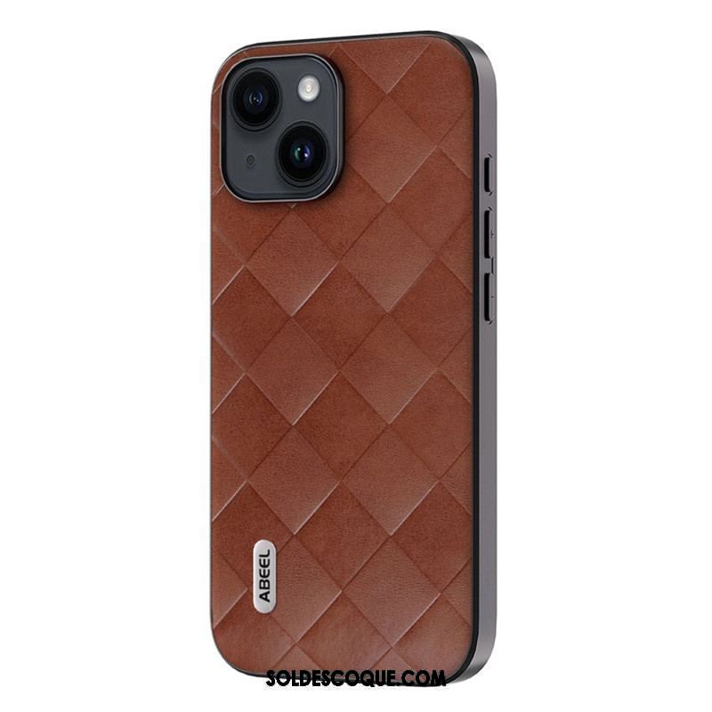 Coque iPhone 15 Plus Style Tissé ABEEL