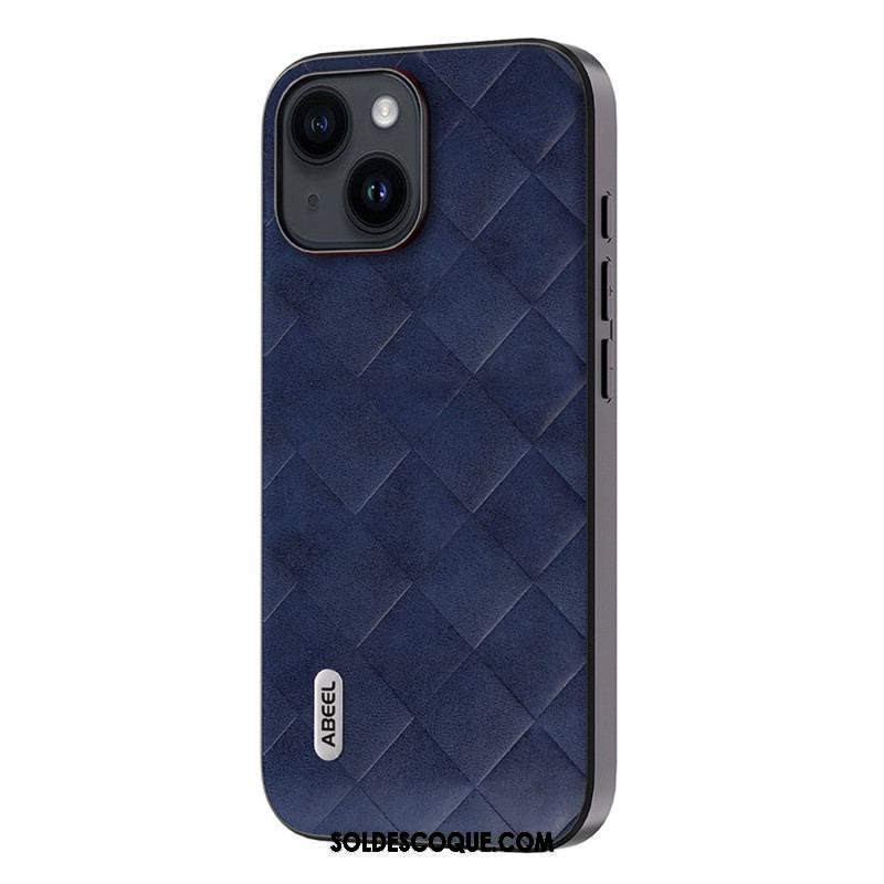 Coque iPhone 15 Plus Style Tissé ABEEL