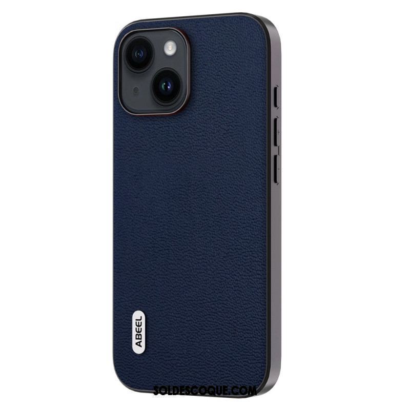 Coque iPhone 15 Plus Véritable Cuir ABEEL