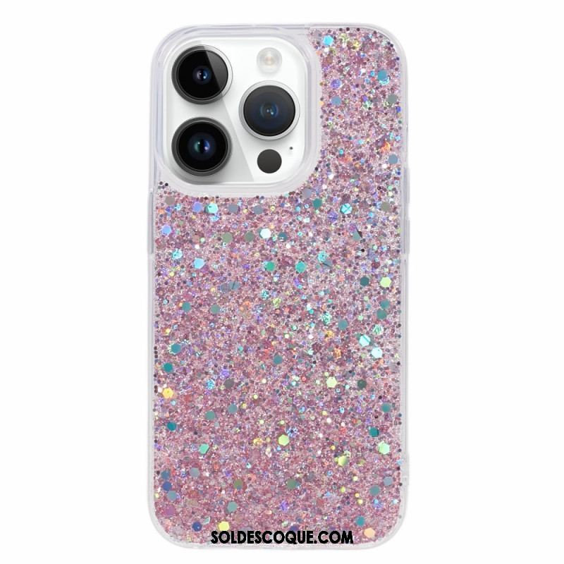 Coque iPhone 15 Pro Juste Paillettes