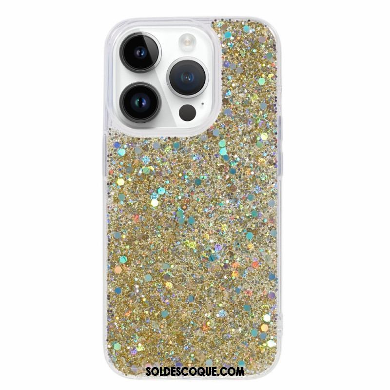 Coque iPhone 15 Pro Juste Paillettes