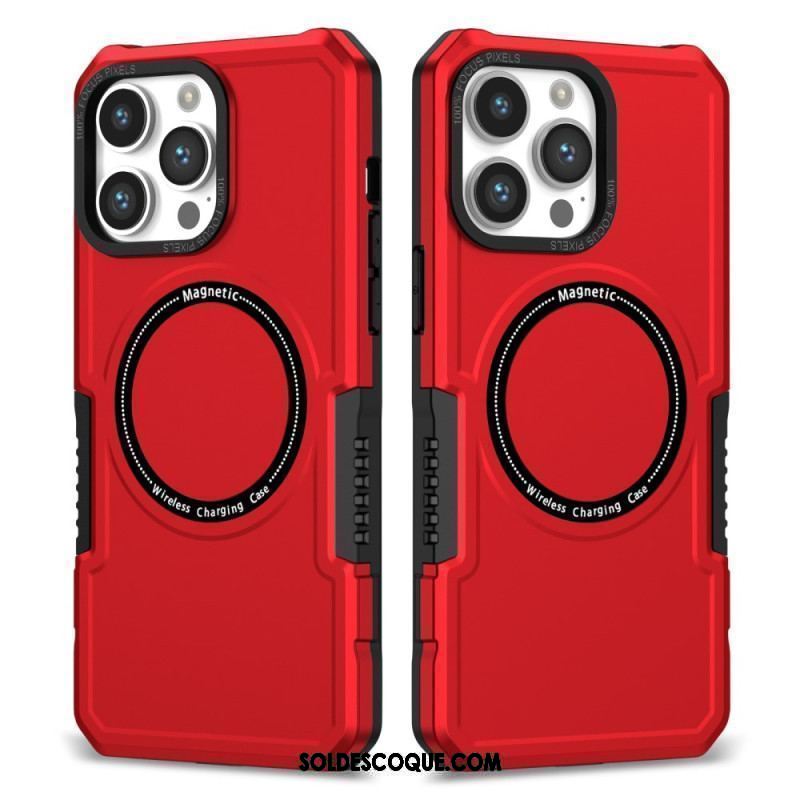 Coque iPhone 15 Pro Max Style Cuir Compatible Magsafe