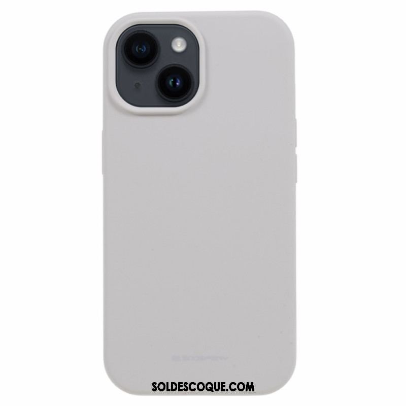Coque iPhone 15 Silicone Liquide Mercury Goospery