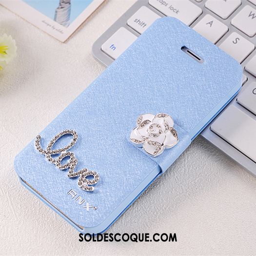 Coque iPhone 5 / 5s Bleu Étui En Cuir Très Mince Incassable Protection En Vente