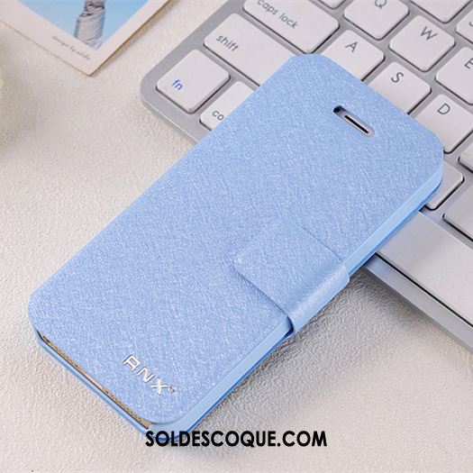 Coque iPhone 5 / 5s Bleu Étui En Cuir Très Mince Incassable Protection En Vente