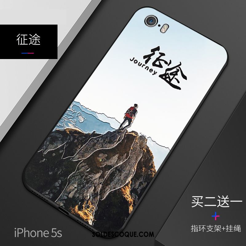 Coque iPhone 5 / 5s Incassable Style Chinois Gaufrage Silicone Étui Housse En Ligne