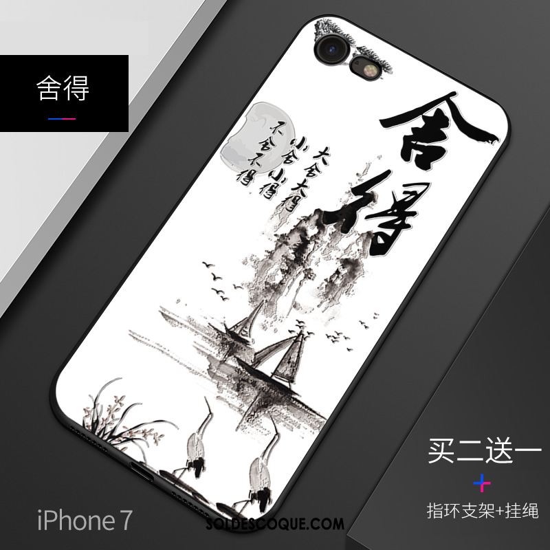 Coque iPhone 5 / 5s Incassable Style Chinois Gaufrage Silicone Étui Housse En Ligne